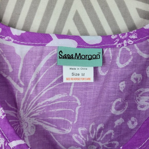 New Floral Housecoat Patio Dress Robe size Medium lightweight summer Muumuu - Picture 6 of 6